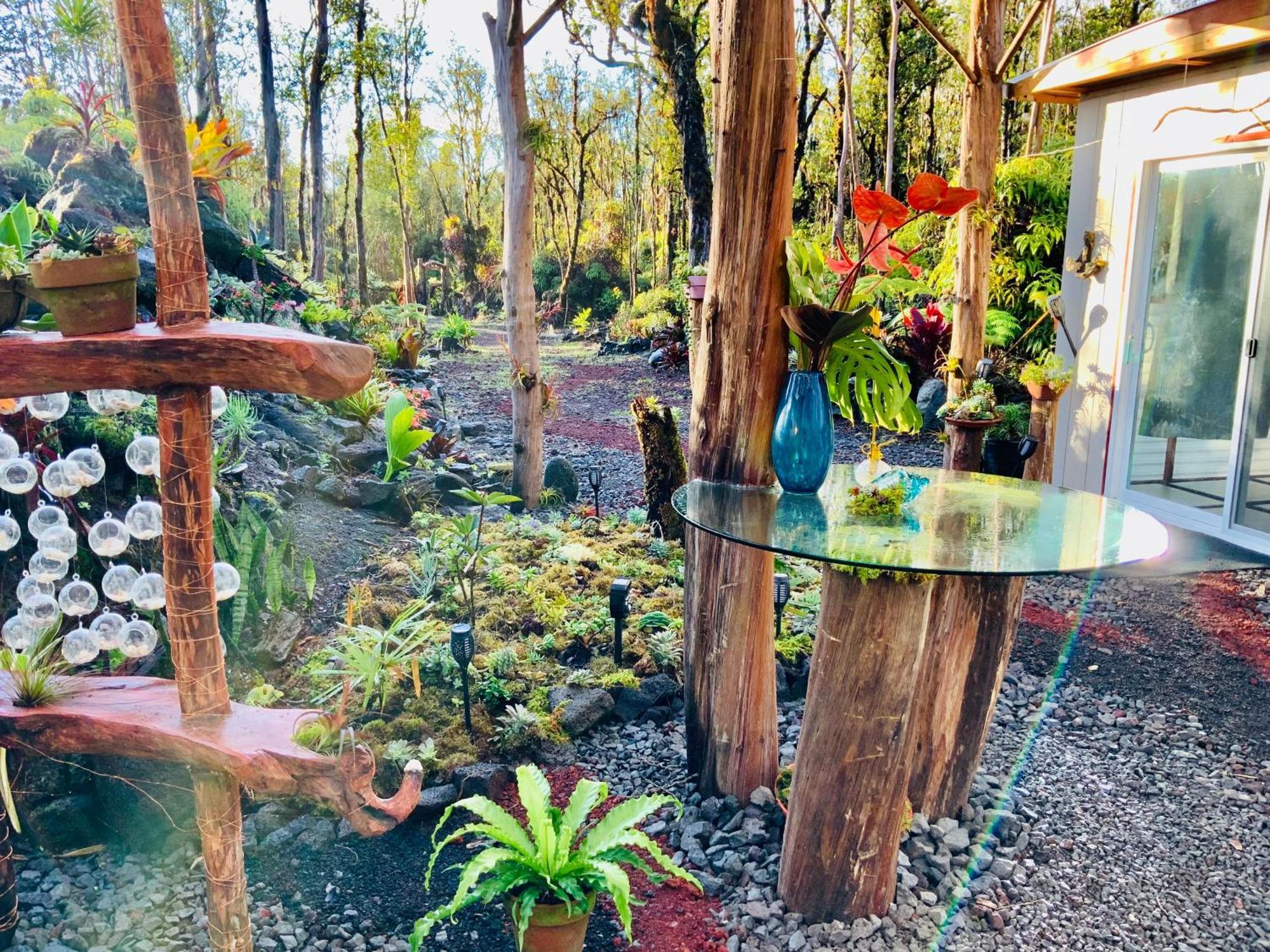 Exotic Garden Cottage At Amazing Volcano Fissure Mountain View Eksteriør bilde