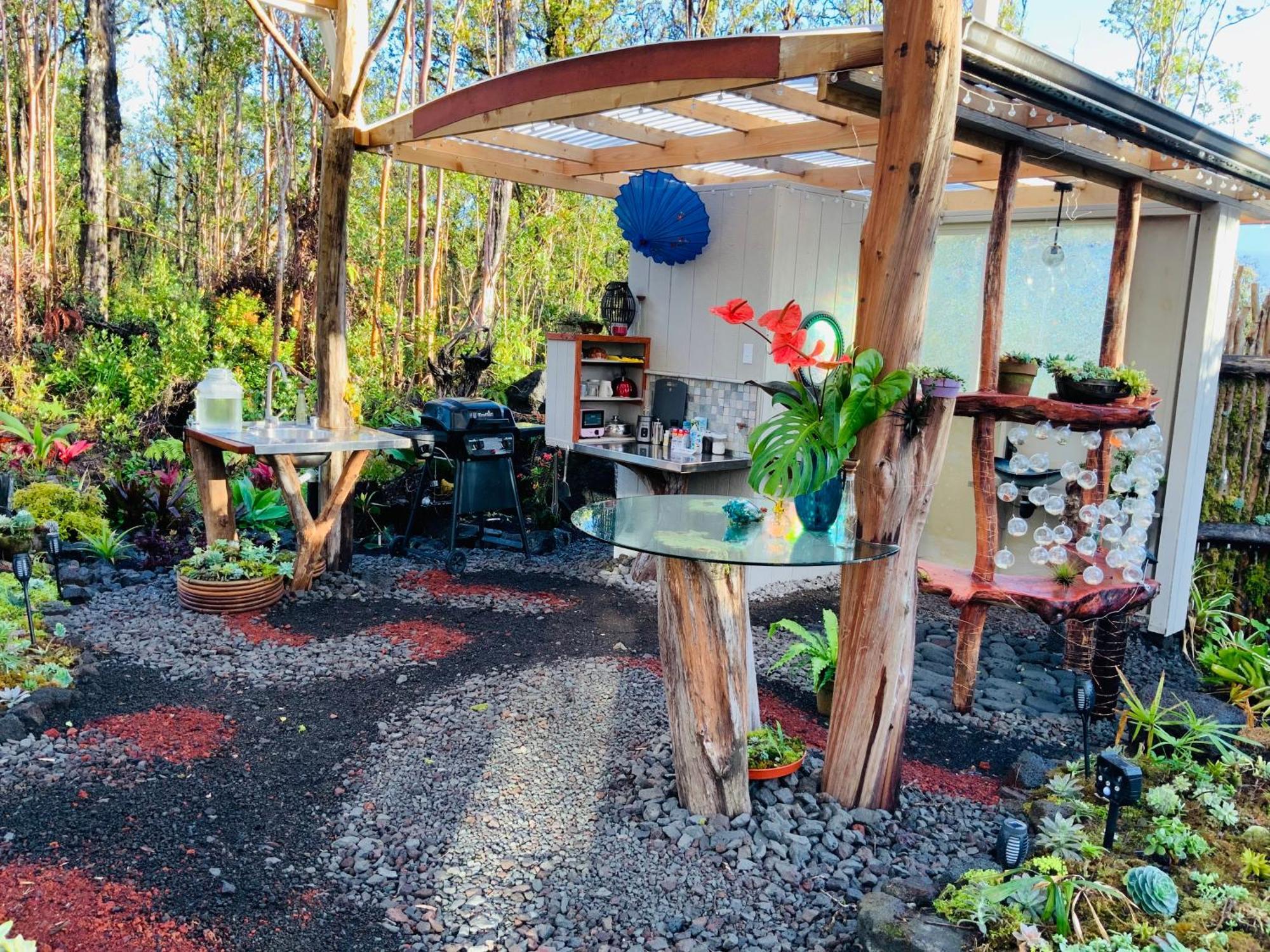Exotic Garden Cottage At Amazing Volcano Fissure Mountain View Eksteriør bilde