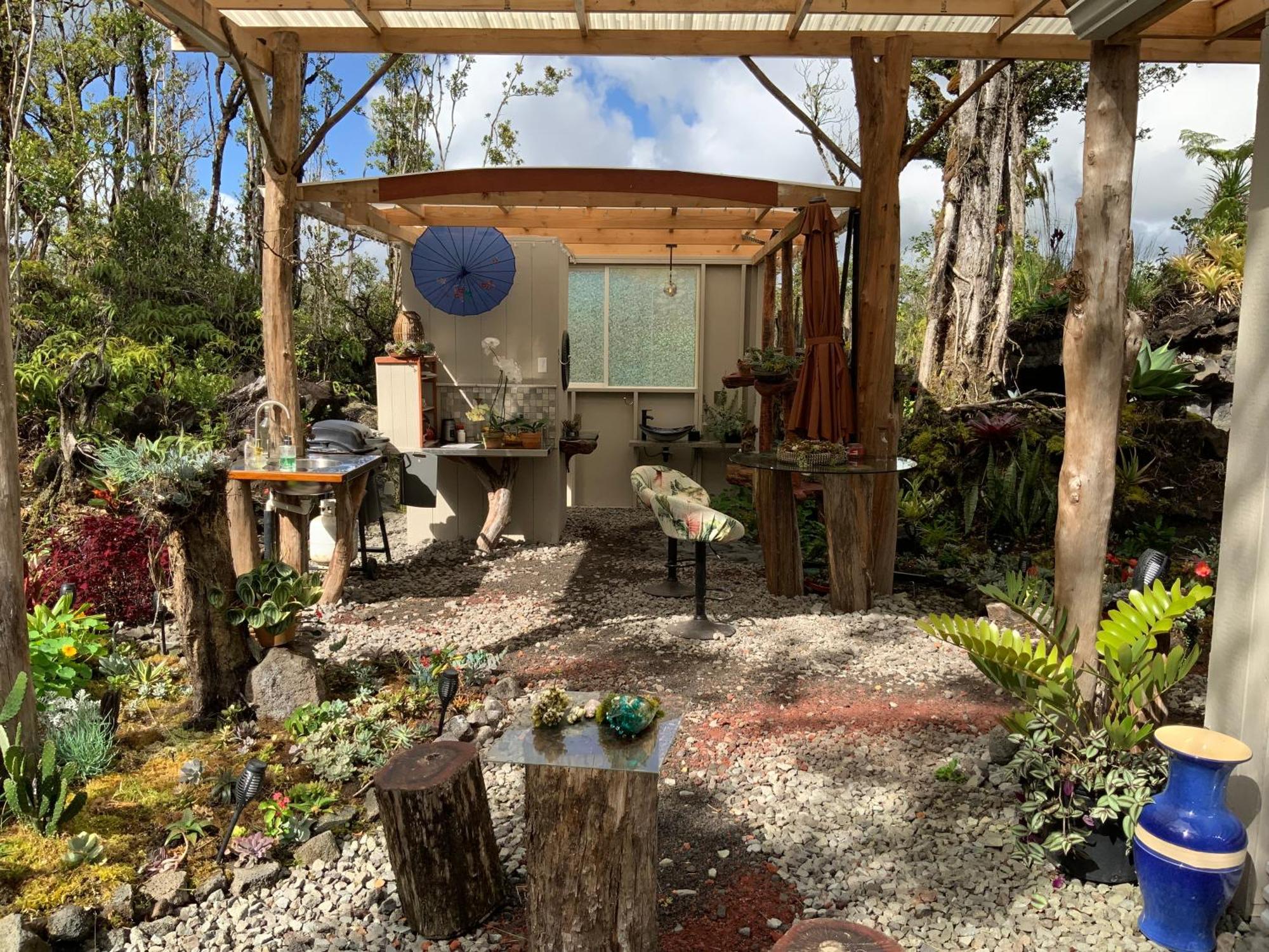 Exotic Garden Cottage At Amazing Volcano Fissure Mountain View Eksteriør bilde
